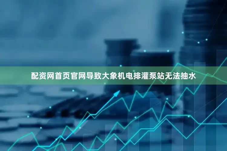 配资网首页官网导致大象机电排灌泵站无法抽水